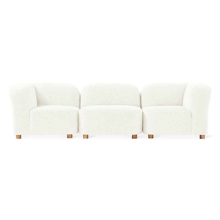Circuit Modular 3-Pc Sofa, Color: Himalaya Cloud