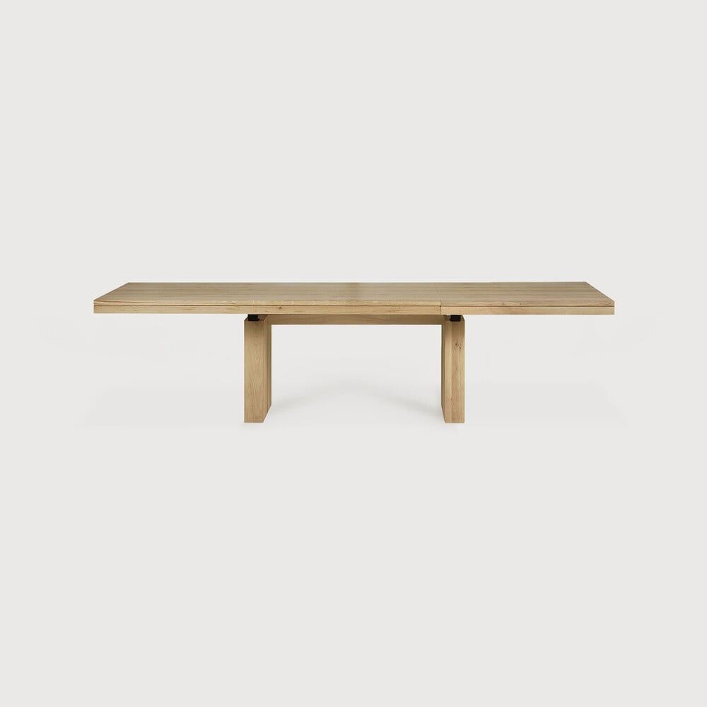 Double Extendable Dining Table, Color: Oak