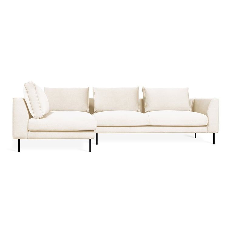 Renfrew Sectional, Left-facing, Color: Merino Cream