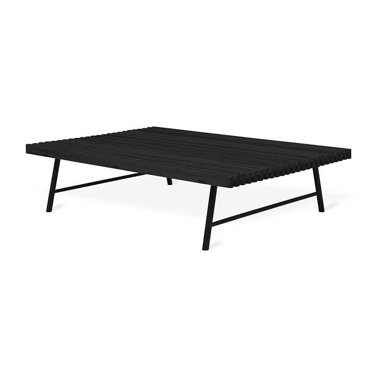 Transit Coffee Table, Color: Black Ash and Black