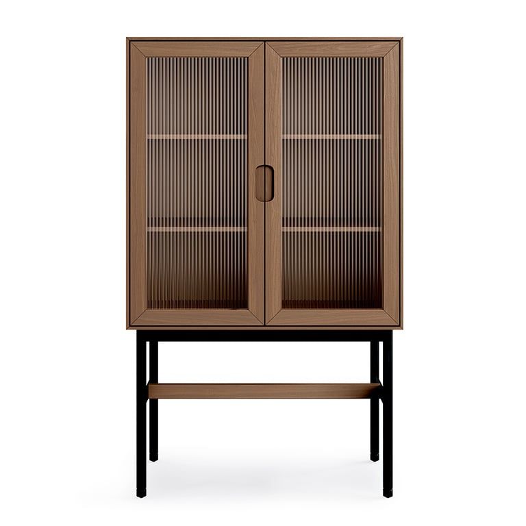 Munro Vitrine, Color: Walnut