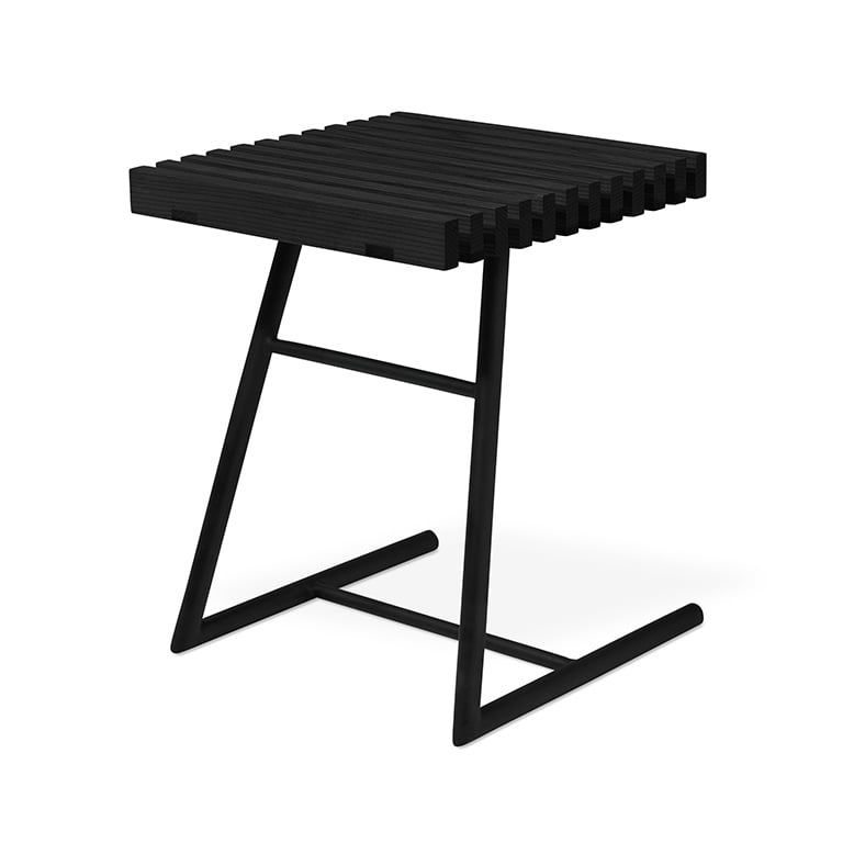 Transit End Table, Color: Black Ash and Black