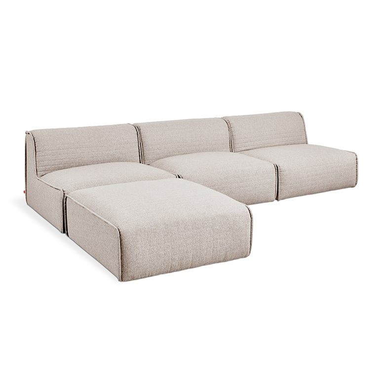 Nexus 4-Pc Sectional, Color: Parliament Coffee