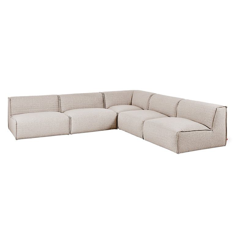 Nexus 5-Pc Sectional, Color: Parliament Coffee