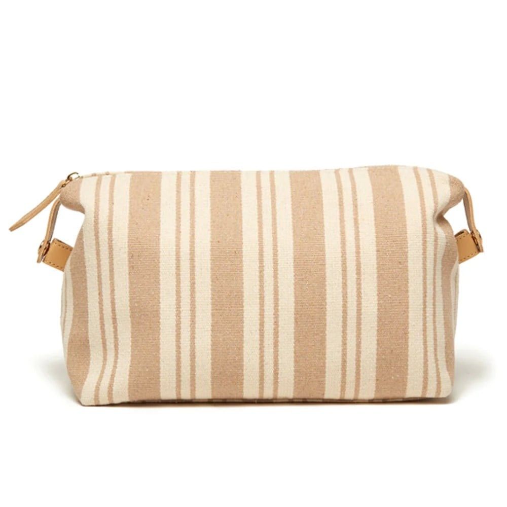 Claire Dopp Kit, Color: Beige and White