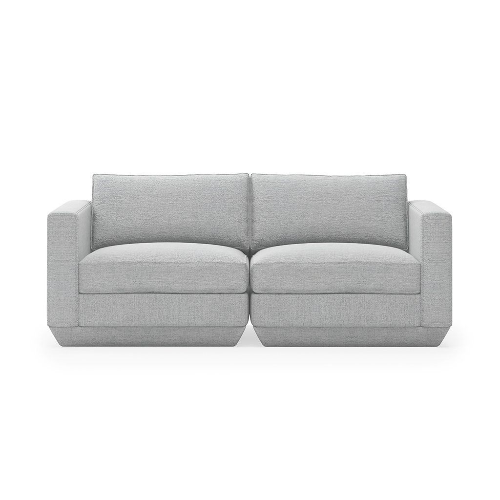 Podium 2-PC Sofa, Color: Bayview Silver
