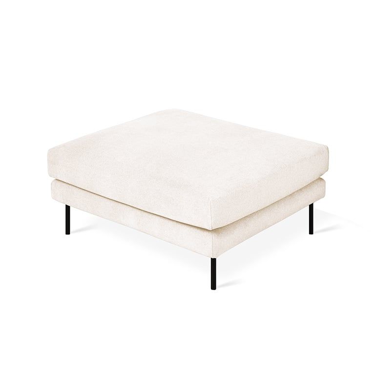 Renfrew Ottoman, Color: Merino Cream