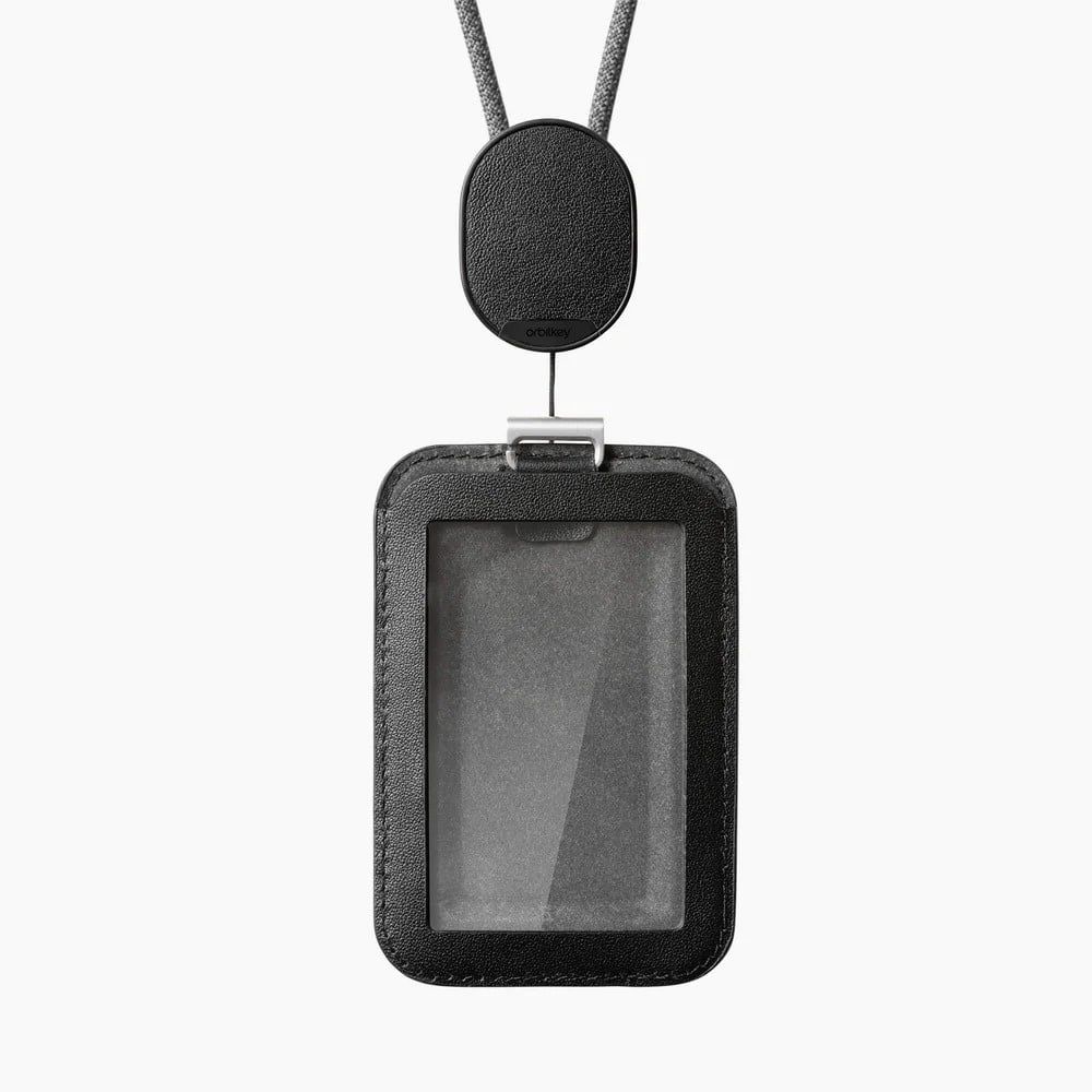 Orbitkey ID Card Holder Pro w/ Lanyard, Color: Black