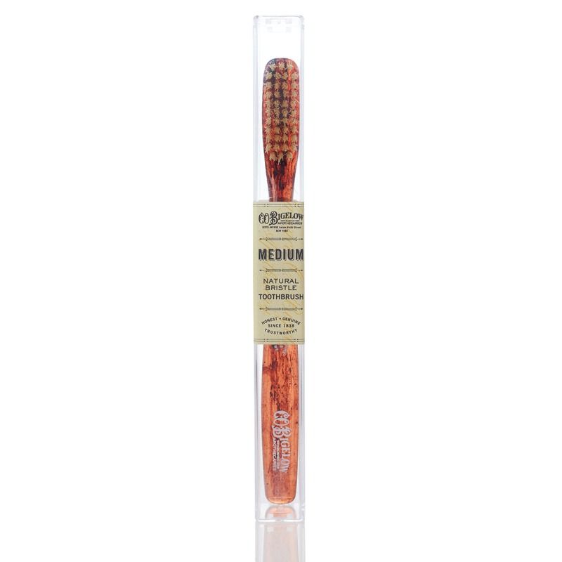 Natural Bristle Toothbrush - Medium Tortoise