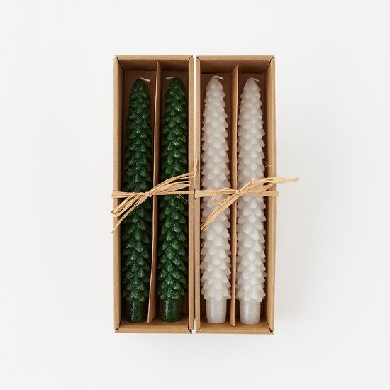 Boxed 10 in. Tree Taper Candles, Set of 2