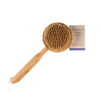 Bamboo Short-Handle Bath Brush