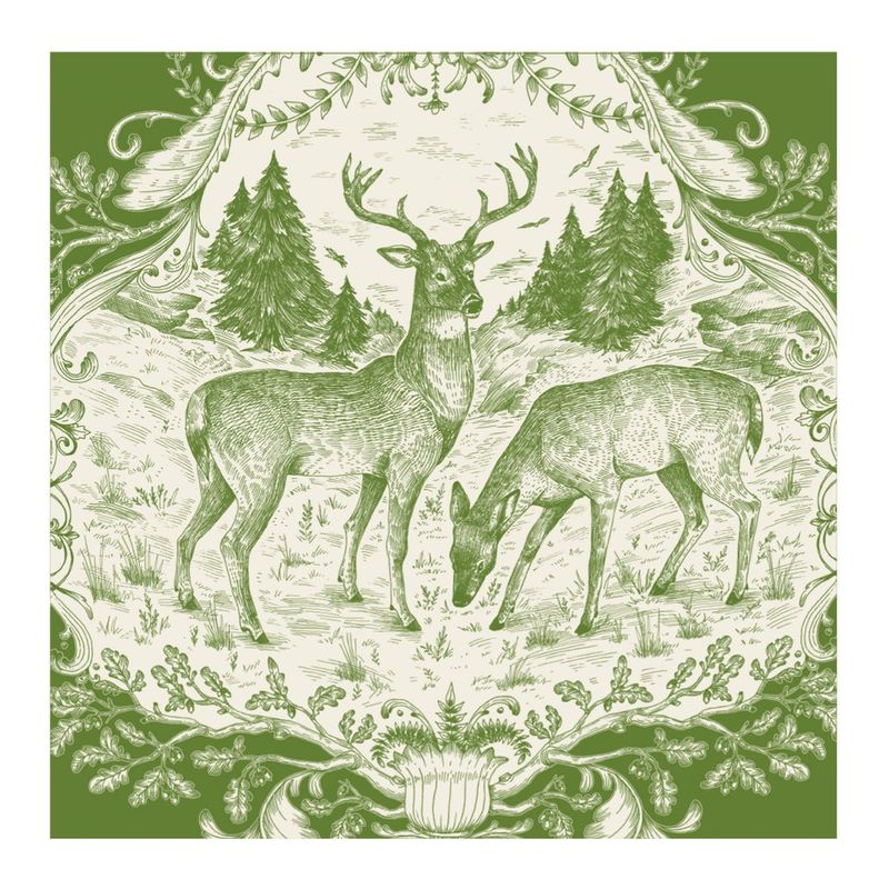 Fable Toile Guest Napkin - Pack Of 16