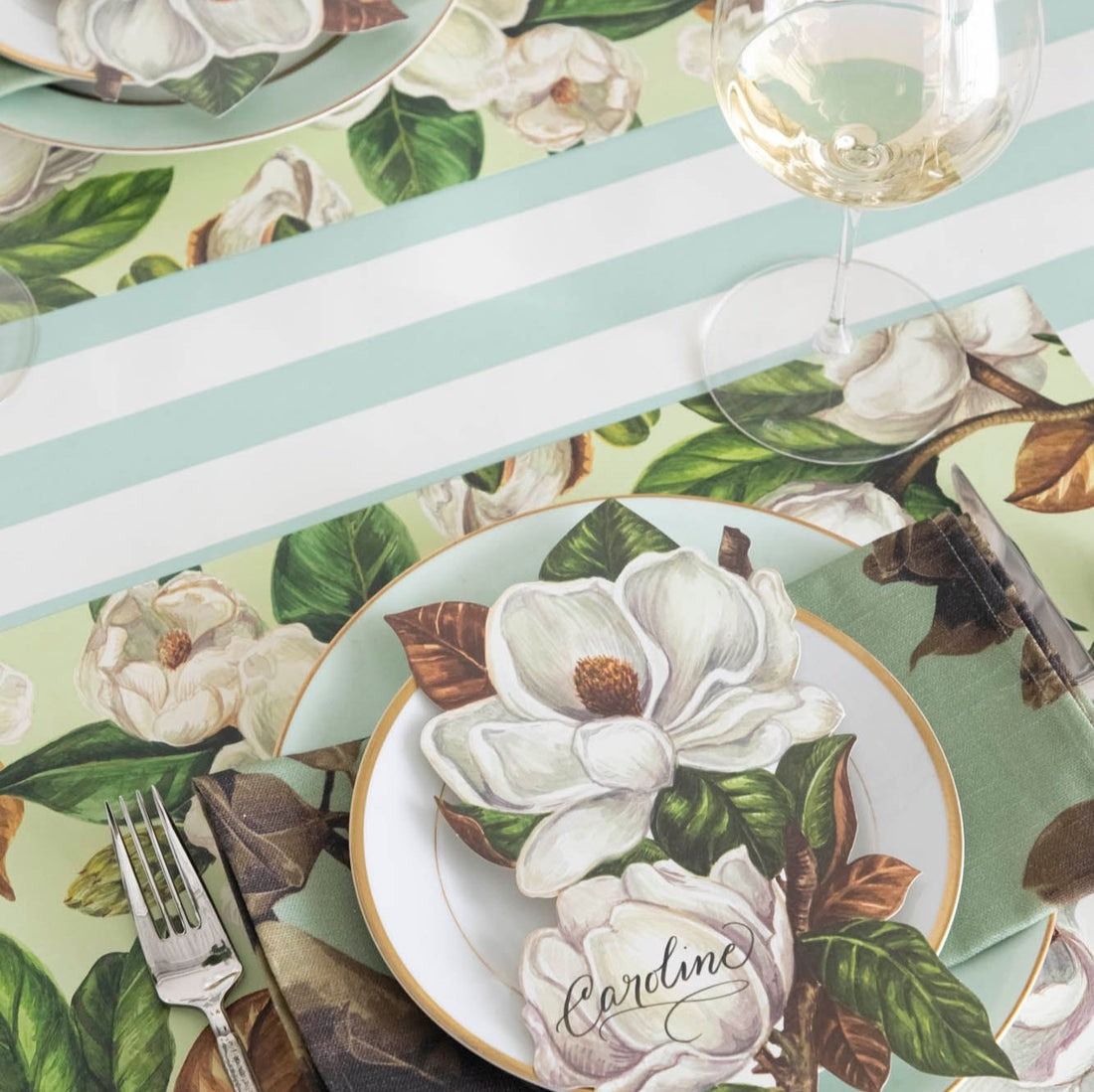 Seafoam Classic Stripe Runner - 20in X 25ft