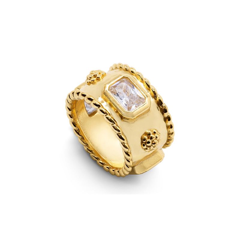 Berry Band, Size 8 - Clear Cubic Zirconia