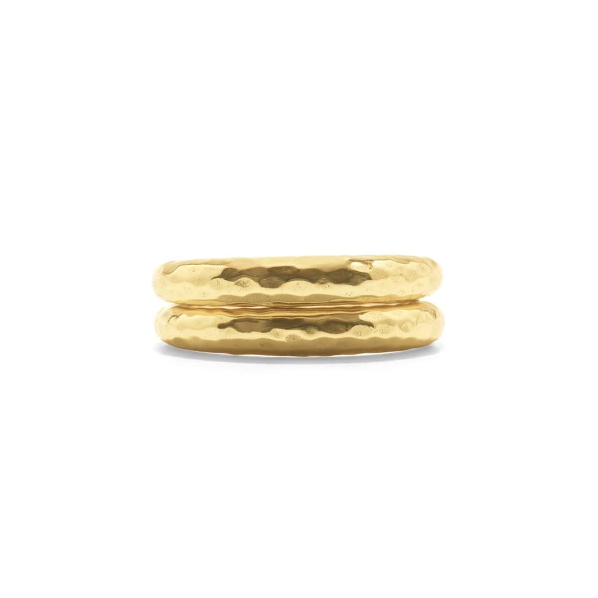 Cleopatra Slice Stacking Ring Set, Size 7 - Gold