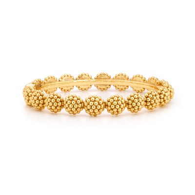 Berry Eternity Hinged Bangle, S/M - Gold
