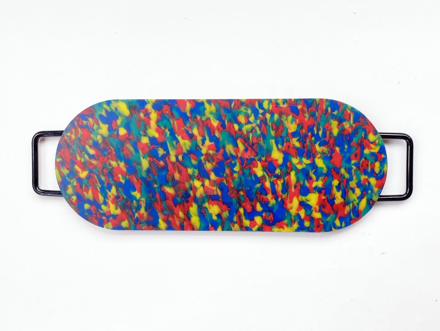 Two- Handle Oval Cutting Board, Rainbow