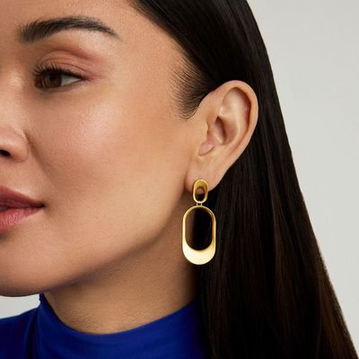 Bleecker Drop Earrings, Gold