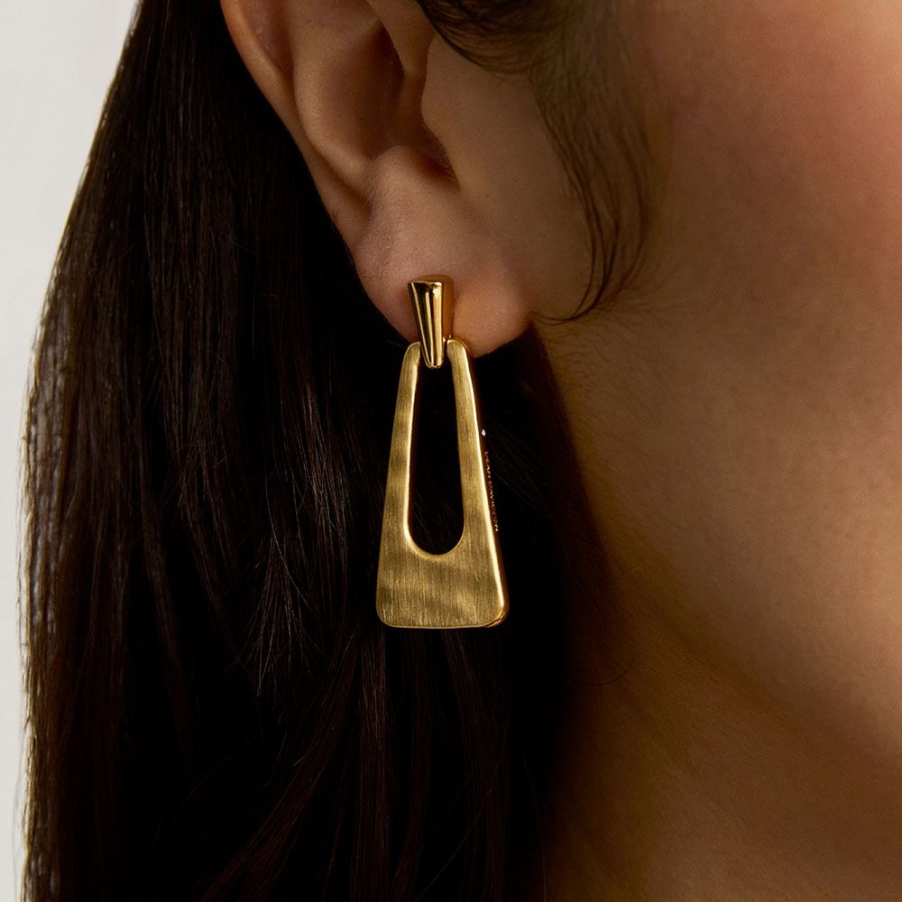 Mara Drop Earrings, Gold