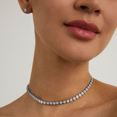 Mirabeau Pavé Tennis Necklace