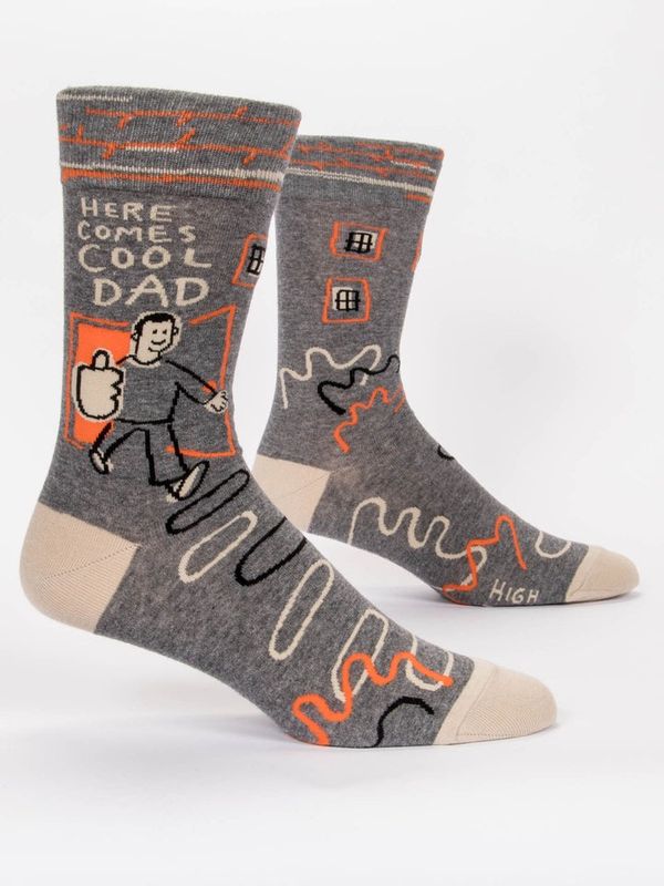 Here Comes Cool Dad M-Crew Socks