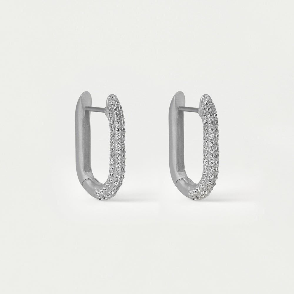 Juliette Pave Huggie Hoops