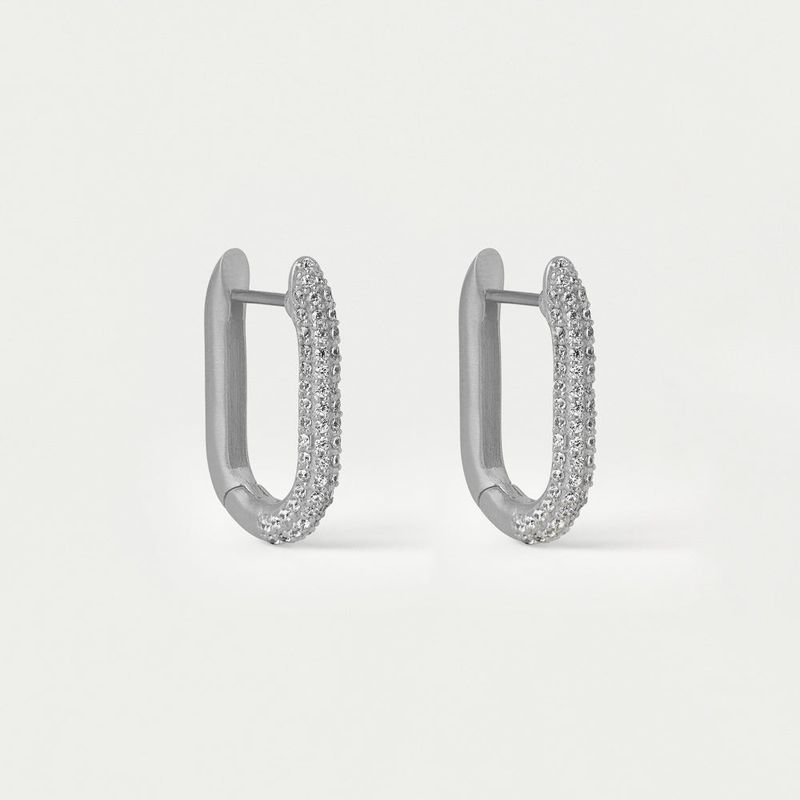 Juliette Pave Huggie Hoops