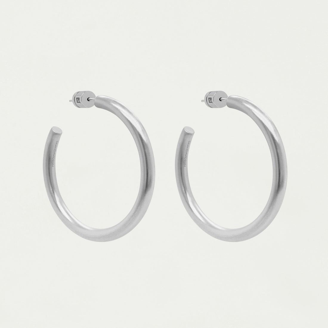 Midi Dune Earrings, Color: Silver