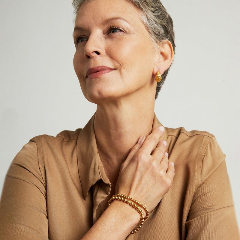 Signature Midi Beaded Bracelet, Gold