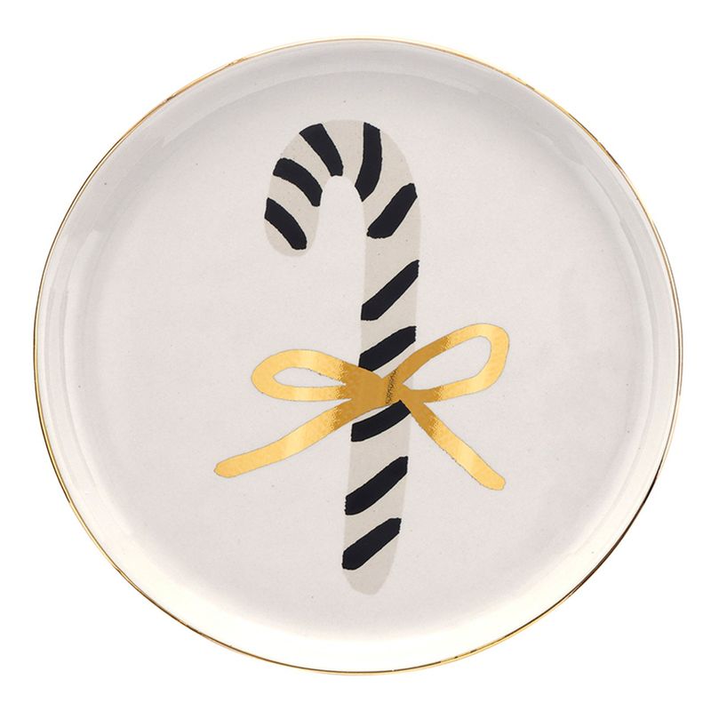 Candy Cane Appetizer Plate