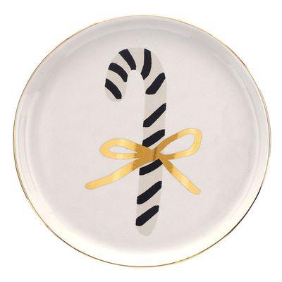 Candy Cane Appetizer Plate