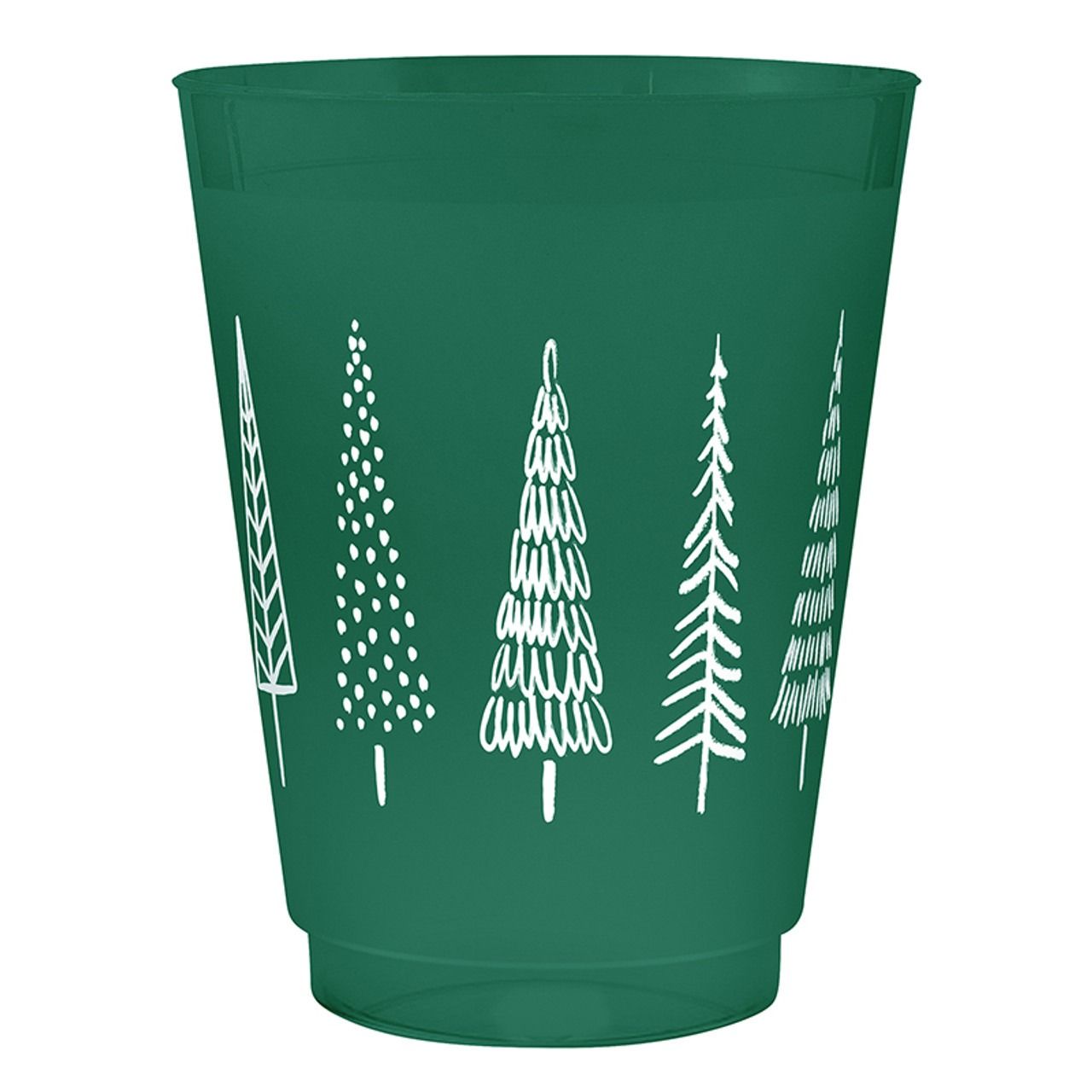 Trees Frosted Cups