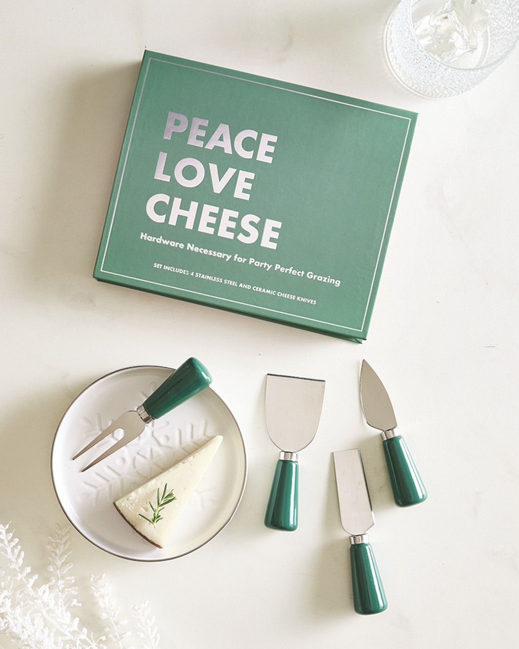 Green Cheese Knives Set, Peace