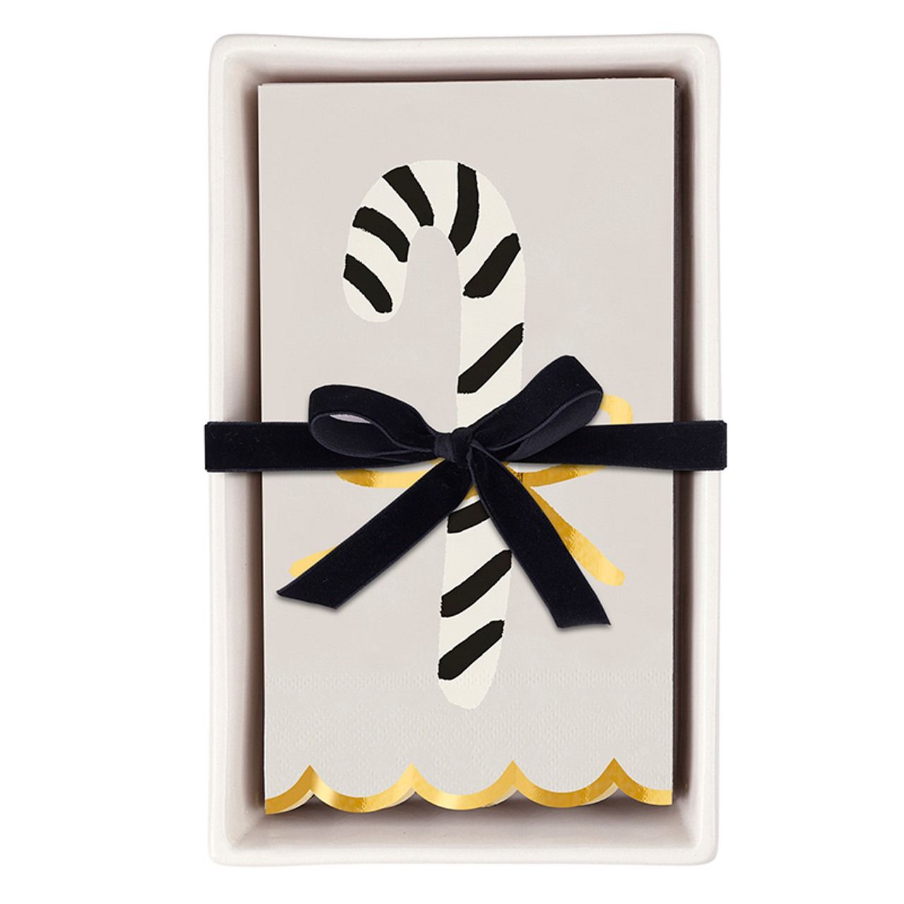 Candy Cane Guest Napkins with Tray