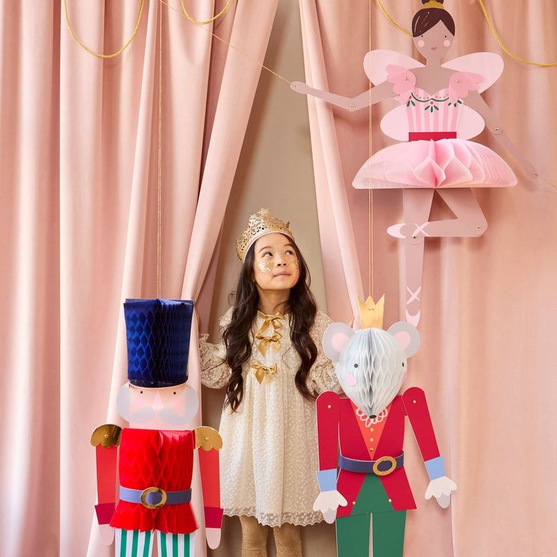 Nutcracker Ballet Giant Hanging Decorations, Set of 3