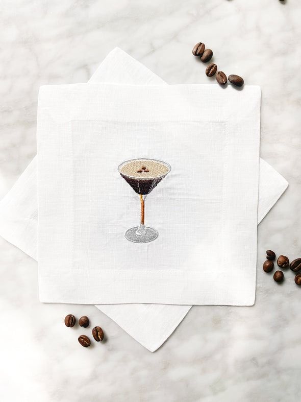 Espresso Martini Cocktail Napkins, Set of 4