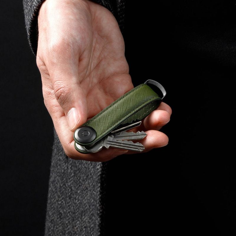 Key Organizer, Saffiano Olive