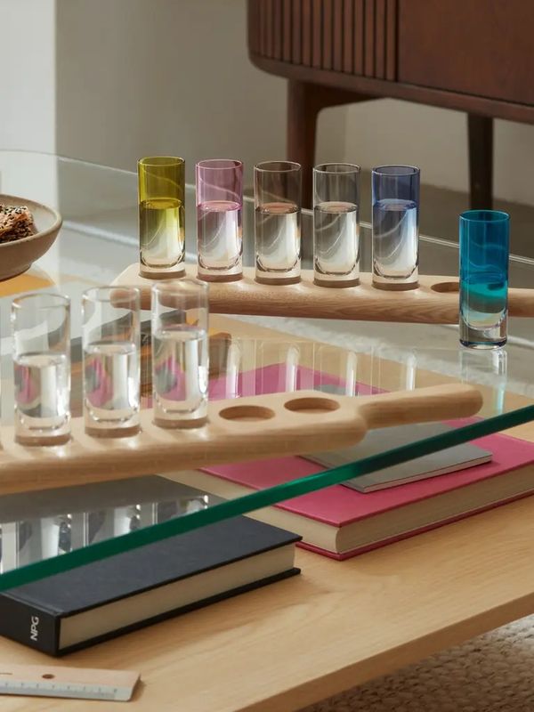 Paddle Shot Set &amp; Oak Paddle, Ombre