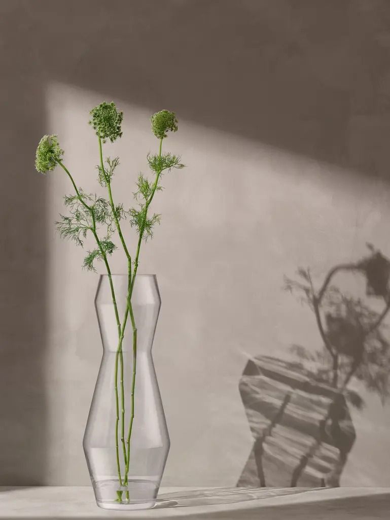 Sculpt Vase, 6.25 in Clear