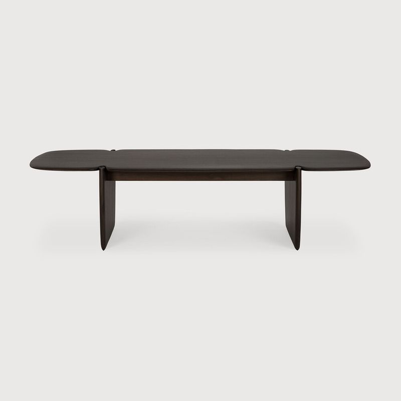 PI coffee table - varnished mahogany - dark brown - rectangular, 61 x 23 x 15