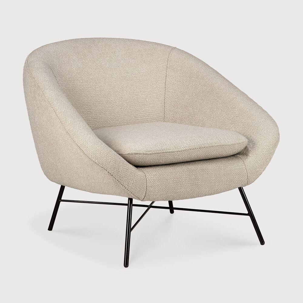 Barrow lounge chair - Off White fabric