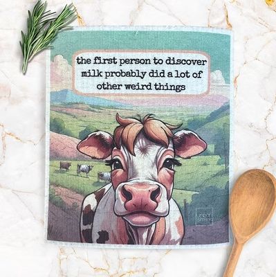 Discover Milk Swedish Dishcloth