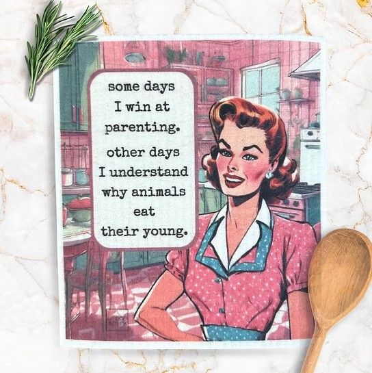 Eat Their Young Swedish Dishcloth