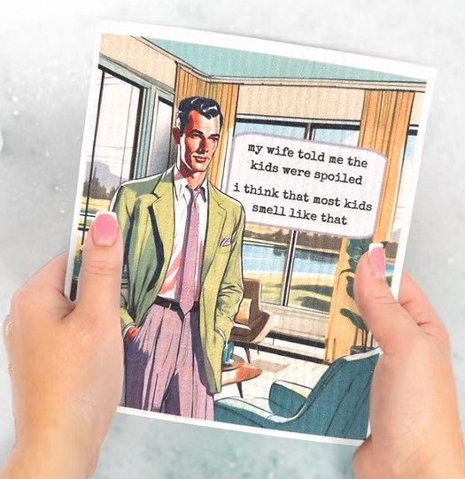 Kids Spoiled Swedish Dishcloth