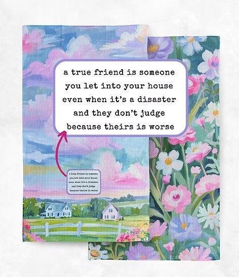 A True Friend Tea Towel