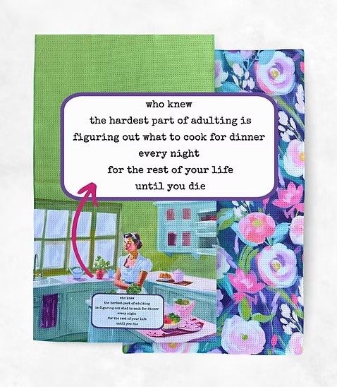 Hardest Part of Adulting Tea Towel