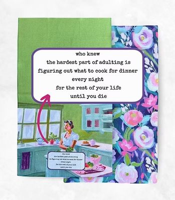 Hardest Part of Adulting Tea Towel