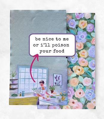 Poison Your Food Tea Towel