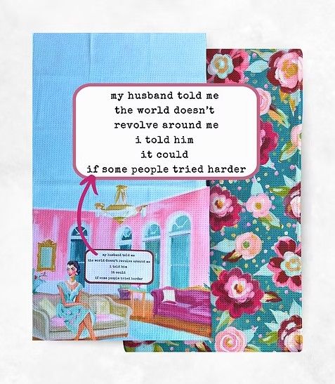 Revolve Around Me Tea Towel