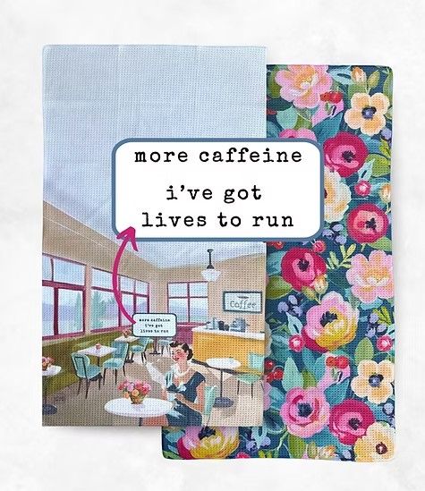 More Caffeine Lives To Run Tea Towel